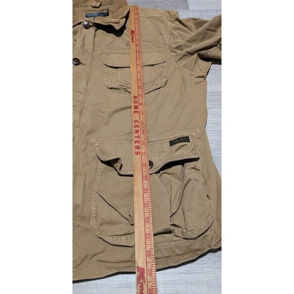 Vintage 90's Polo Ralph Lauren Jacket Hunting Chore Coat Brown Khaki Men's Sz XL - Picture 11 of 11